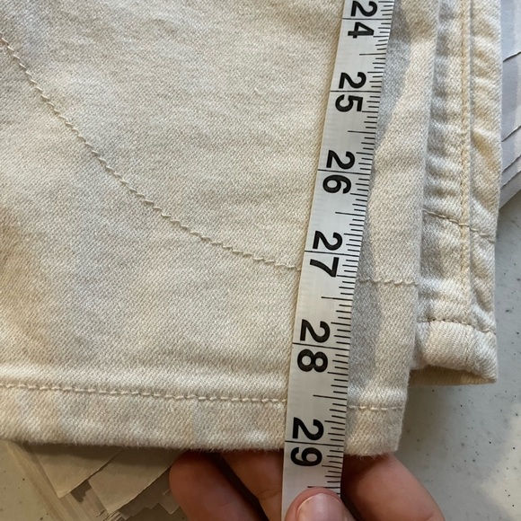 Pilcro Jeans Sz 32 Cream Skinny Zip Hem Casual Comfort Stretch - Picture 7 of 8